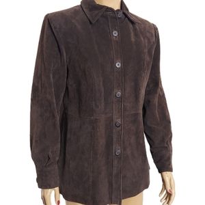 Middlebrook Park Button Down Thin Leather Jacket